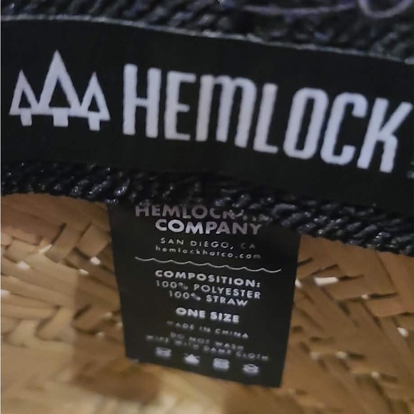 Hemlock Big Cat Straw Lifeguard Sun Hat - Picture 2 of 8